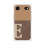 プレミアムスクエアケース with MagSafe［ オリジナル - initial two tone - E brown ］