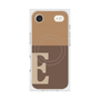 プレミアムスクエアケース with MagSafe［ オリジナル - initial two tone - E brown ］