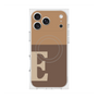 プレミアムスクエアケース with MagSafe［ オリジナル - initial two tone - E brown ］