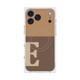 プレミアムスクエアケース with MagSafe［ オリジナル - initial two tone - E brown ］