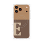 プレミアムスクエアケース with MagSafe［ オリジナル - initial two tone - E brown ］