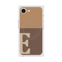 プレミアムスクエアケース with MagSafe［ オリジナル - initial two tone - E brown ］