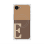 プレミアムスクエアケース with MagSafe［ オリジナル - initial two tone - E brown ］
