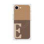 プレミアムスクエアケース with MagSafe［ オリジナル - initial two tone - E brown ］