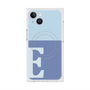 プレミアムスクエアケース with MagSafe［ オリジナル - initial two tone - E blue ］