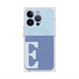 プレミアムスクエアケース with MagSafe［ オリジナル - initial two tone - E blue ］