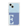 プレミアムスクエアケース with MagSafe［ オリジナル - initial two tone - E blue ］