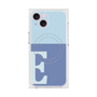 プレミアムスクエアケース with MagSafe［ オリジナル - initial two tone - E blue ］