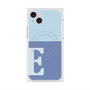 プレミアムスクエアケース with MagSafe［ オリジナル - initial two tone - E blue ］