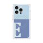 プレミアムスクエアケース with MagSafe［ オリジナル - initial two tone - E blue ］