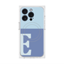 プレミアムスクエアケース with MagSafe［ オリジナル - initial two tone - E blue ］