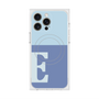 プレミアムスクエアケース with MagSafe［ オリジナル - initial two tone - E blue ］