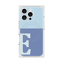 プレミアムスクエアケース with MagSafe［ オリジナル - initial two tone - E blue ］