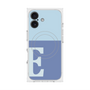 プレミアムスクエアケース with MagSafe［ オリジナル - initial two tone - E blue ］
