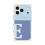 プレミアムスクエアケース with MagSafe［ オリジナル - initial two tone - E blue ］