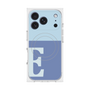 プレミアムスクエアケース with MagSafe［ オリジナル - initial two tone - E blue ］