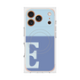 プレミアムスクエアケース with MagSafe［ オリジナル - initial two tone - E blue ］