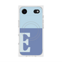 プレミアムスクエアケース with MagSafe［ オリジナル - initial two tone - E blue ］