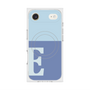 プレミアムスクエアケース with MagSafe［ オリジナル - initial two tone - E blue ］