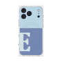 プレミアムスクエアケース with MagSafe［ オリジナル - initial two tone - E blue ］