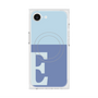 プレミアムスクエアケース with MagSafe［ オリジナル - initial two tone - E blue ］