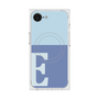 プレミアムスクエアケース with MagSafe［ オリジナル - initial two tone - E blue ］
