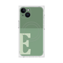 プレミアムスクエアケース with MagSafe［ オリジナル - initial two tone - E green ］