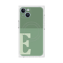 プレミアムスクエアケース with MagSafe［ オリジナル - initial two tone - E green ］