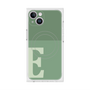 プレミアムスクエアケース with MagSafe［ オリジナル - initial two tone - E green ］