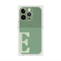 プレミアムスクエアケース with MagSafe［ オリジナル - initial two tone - E green ］