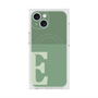 プレミアムスクエアケース with MagSafe［ オリジナル - initial two tone - E green ］