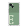 プレミアムスクエアケース with MagSafe［ オリジナル - initial two tone - E green ］