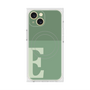 プレミアムスクエアケース with MagSafe［ オリジナル - initial two tone - E green ］