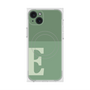 プレミアムスクエアケース with MagSafe［ オリジナル - initial two tone - E green ］