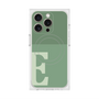 プレミアムスクエアケース with MagSafe［ オリジナル - initial two tone - E green ］