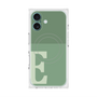 プレミアムスクエアケース with MagSafe［ オリジナル - initial two tone - E green ］