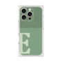 プレミアムスクエアケース with MagSafe［ オリジナル - initial two tone - E green ］