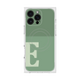 プレミアムスクエアケース with MagSafe［ オリジナル - initial two tone - E green ］