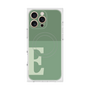 プレミアムスクエアケース with MagSafe［ オリジナル - initial two tone - E green ］
