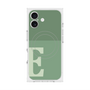 プレミアムスクエアケース with MagSafe［ オリジナル - initial two tone - E green ］