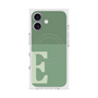 プレミアムスクエアケース with MagSafe［ オリジナル - initial two tone - E green ］
