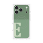 プレミアムスクエアケース with MagSafe［ オリジナル - initial two tone - E green ］