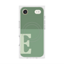 プレミアムスクエアケース with MagSafe［ オリジナル - initial two tone - E green ］