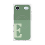 プレミアムスクエアケース with MagSafe［ オリジナル - initial two tone - E green ］