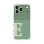 プレミアムスクエアケース with MagSafe［ オリジナル - initial two tone - E green ］