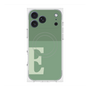 プレミアムスクエアケース with MagSafe［ オリジナル - initial two tone - E green ］