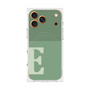 プレミアムスクエアケース with MagSafe［ オリジナル - initial two tone - E green ］
