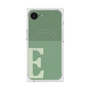 プレミアムスクエアケース with MagSafe［ オリジナル - initial two tone - E green ］