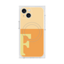プレミアムスクエアケース with MagSafe［ オリジナル - initial two tone - F orange ］
