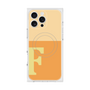 プレミアムスクエアケース with MagSafe［ オリジナル - initial two tone - F orange ］